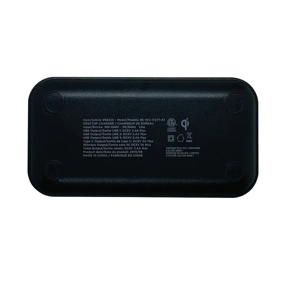 Westinghouse Qi Wireless Charger  with 4 Additional USB Ports New in Box